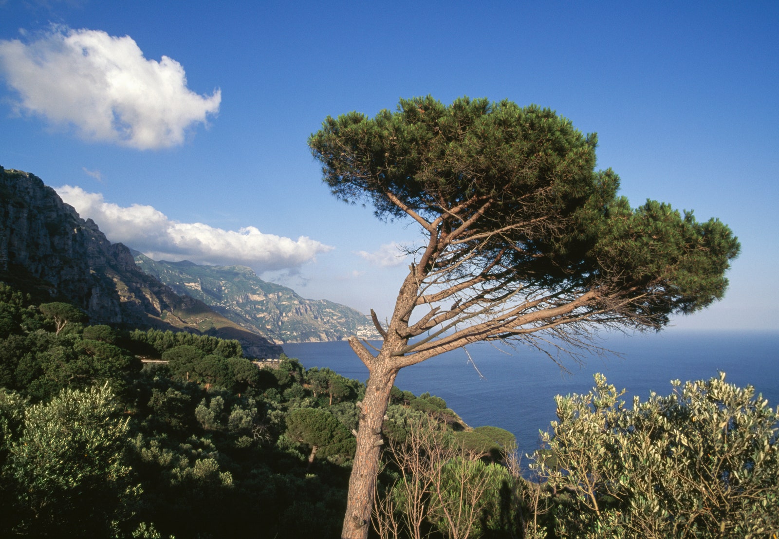 Vista de la costa de Amalfi