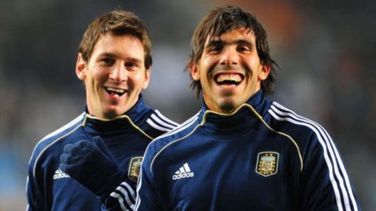 messi y tevez