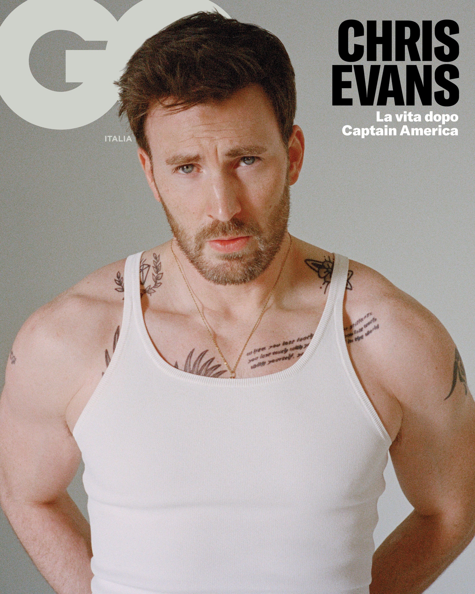 Chris Evans en la portada de October GQ