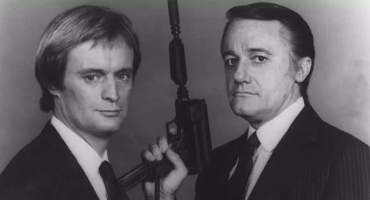 David McCallum, junto a Robert Vaughn, que era Napoleon Solo en la serie. Foto: AP