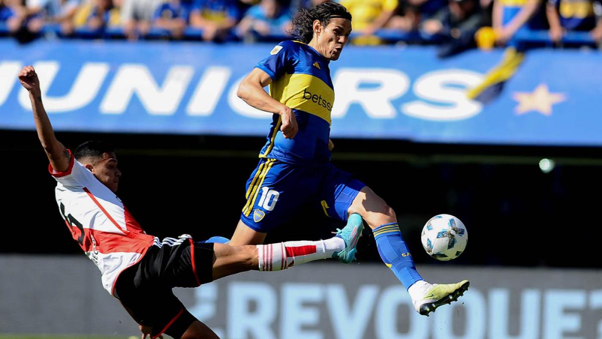 Edinson Cavani se volvi a quejar por el gol que le anularon contra River y se mostr optimista de cara al choque del jueves en Brasil Foto Osvaldo Fantn