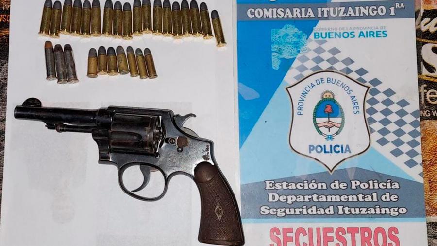 Un revlver calibre 38 fue incautado