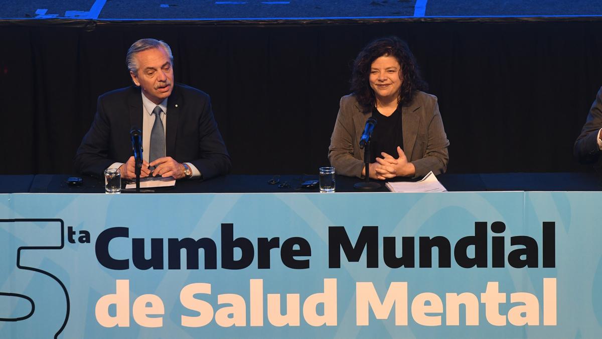 El presidente Fernndez y la ministra de Salud Carla Vizzotti Foto Daniel Dabove