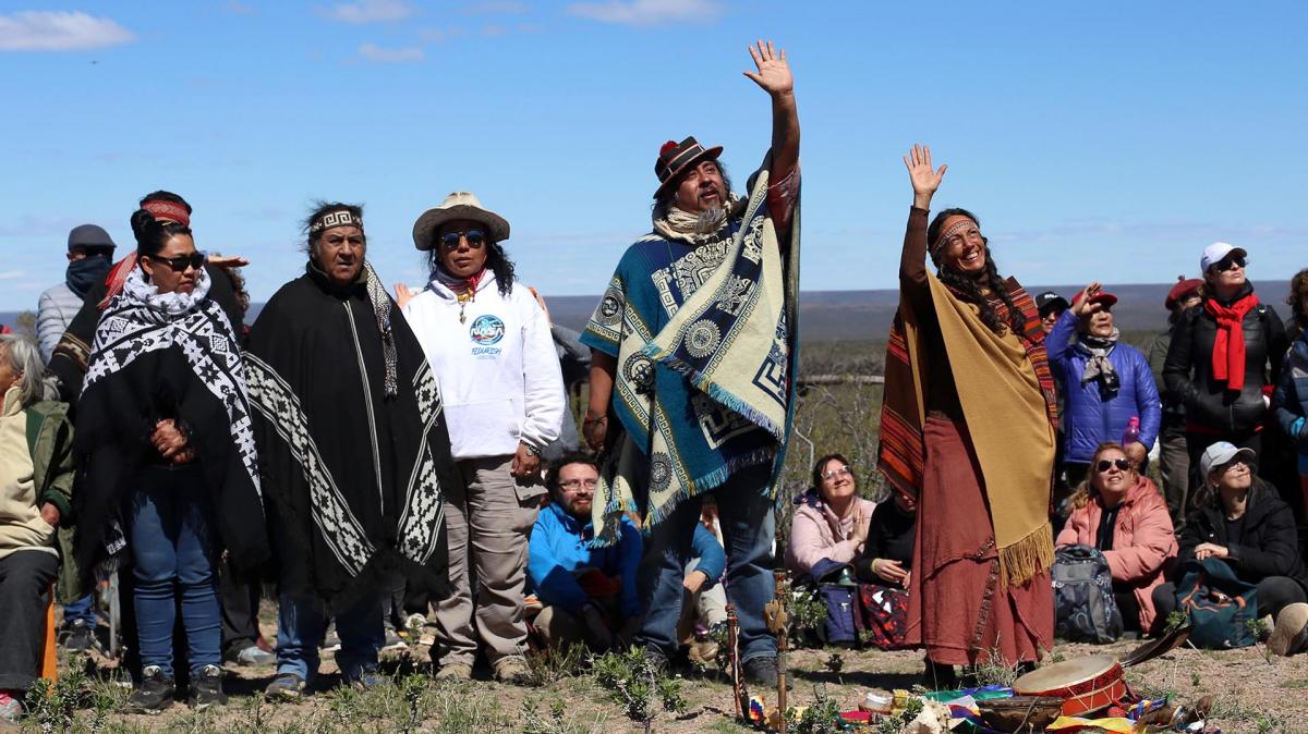 La ceremonia de liberacin fue realizada en forma conjunta con la comunidad mapuche local Foto gentileza Silvia Peralta