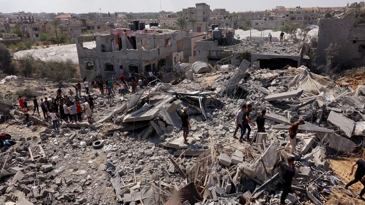 Mil viviendas destruidas y grave escasez en Gaza por los ataques israeles dice la ONU Foto AFP