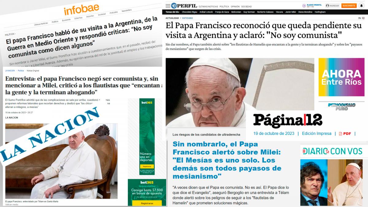 Los medios nacionales de todo el pas se hicieron eco de la entrevista