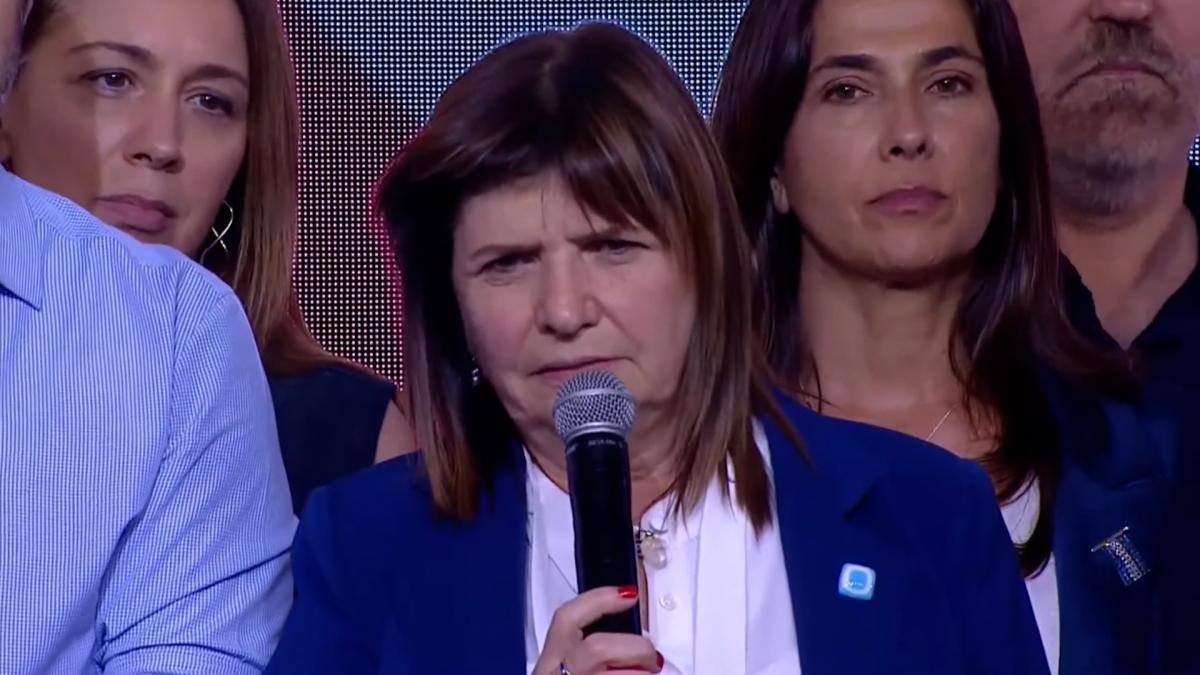 Patricia Bullrich de Montonera tirabombas a idnea para Seguridad segn Javier Milei Foto captura TV