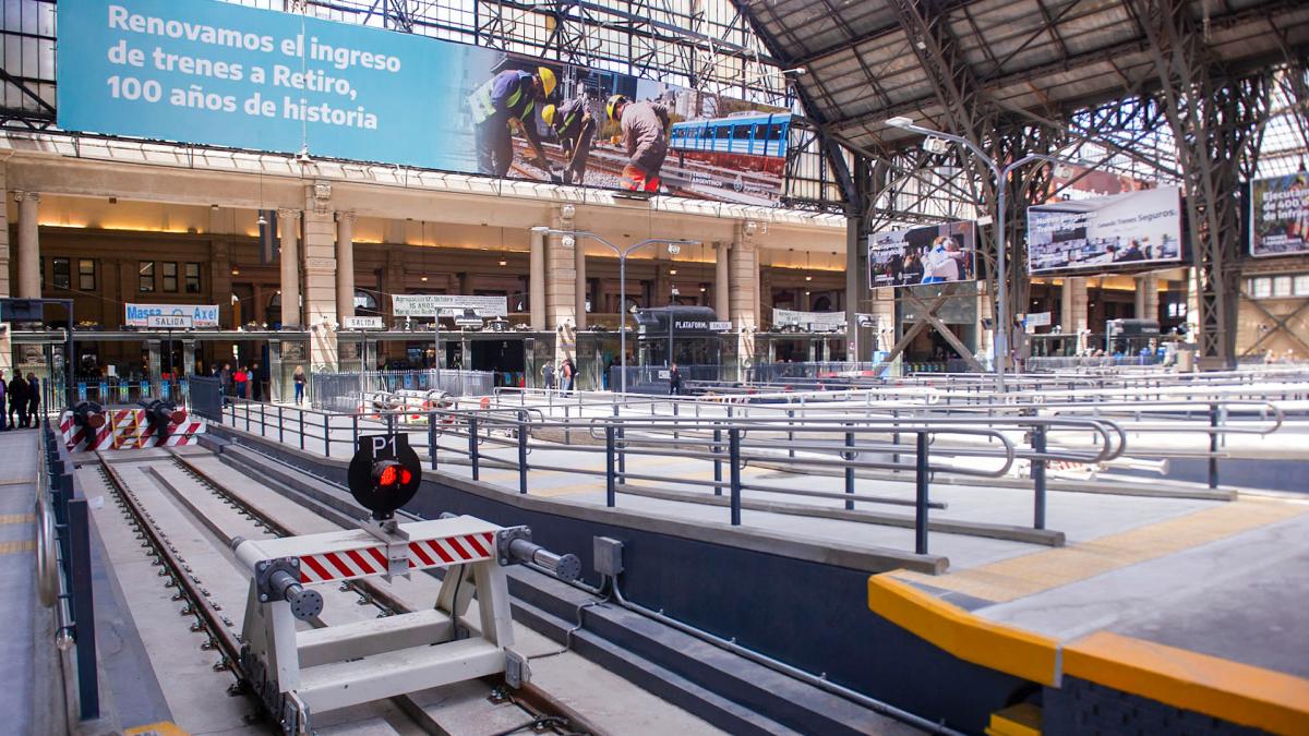 Las obras en los andenes de Retiro son las primeras en ms de un siglo Foto Lara Sartor