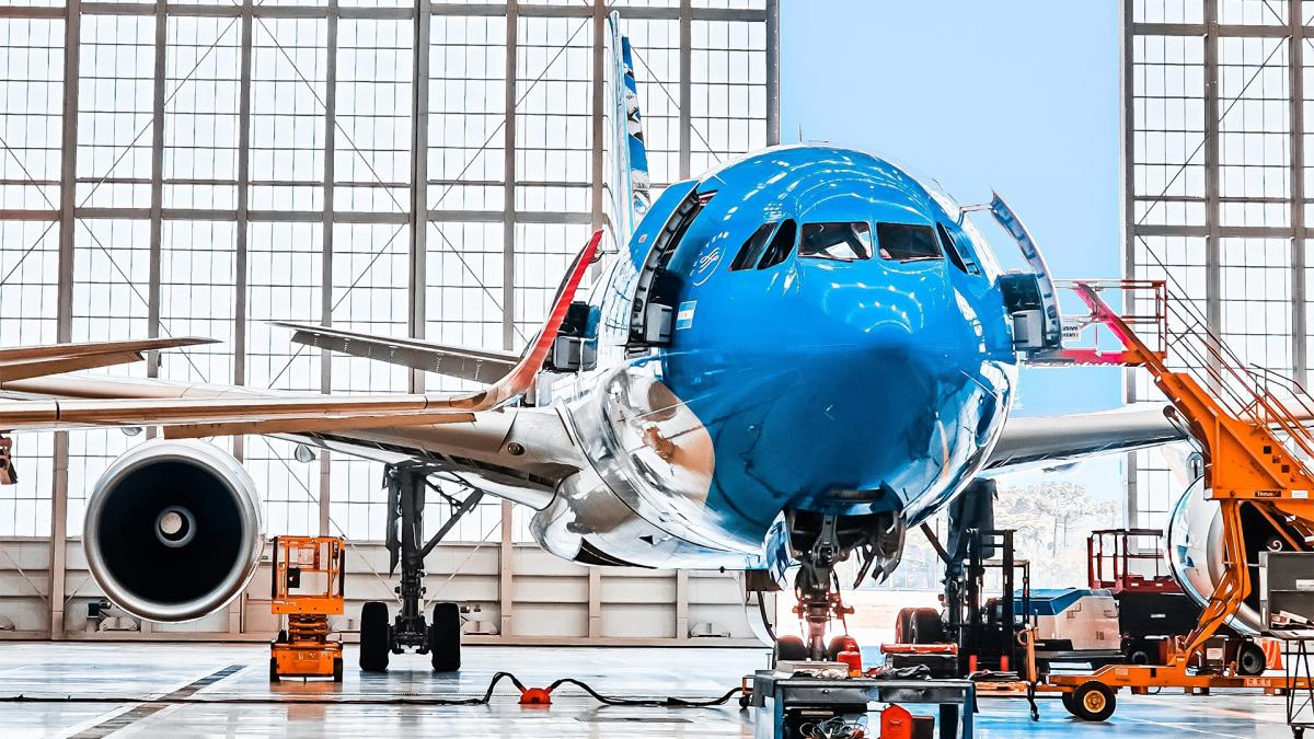 El flamante Boeing 737MAX que incorpor Aerolneas ArgentinasFoto X