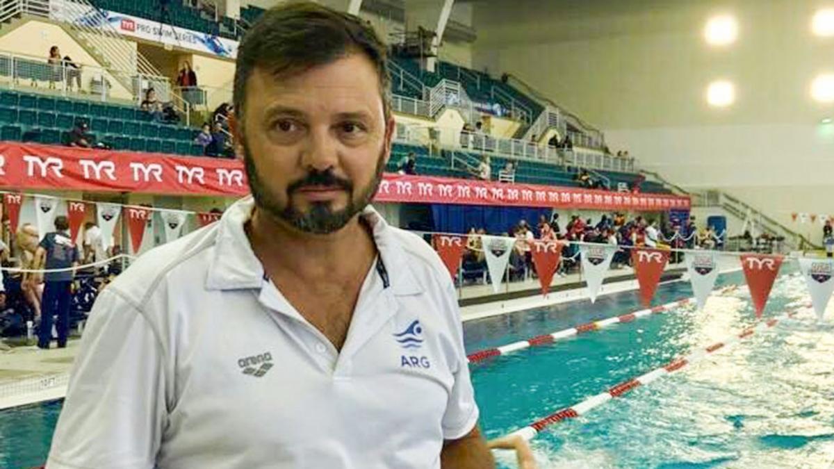 Gustavo Roldn entrenador del seleccionado argentino de natacin Foto Facebook