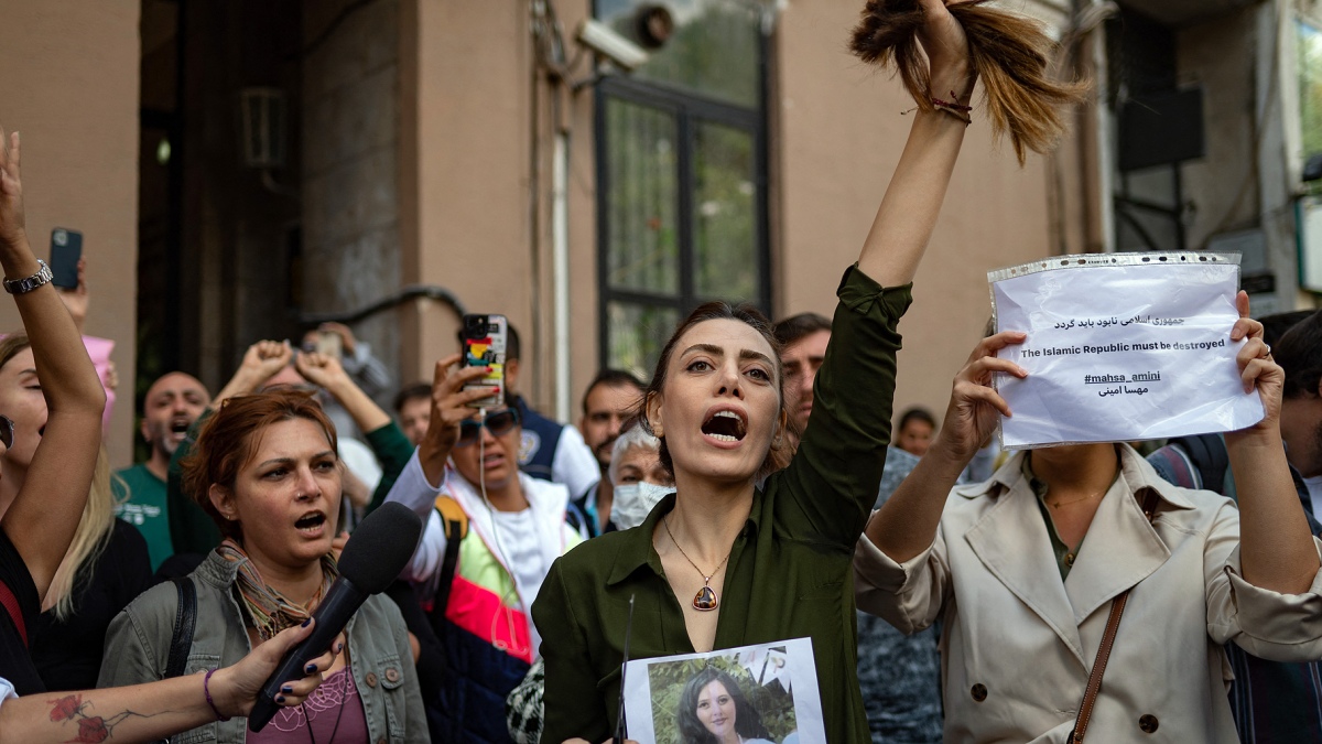 Protesta de mujeres en Irn Foto AFP