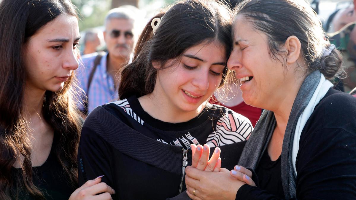 Despedida de las vctimas del atentado Foto AFP