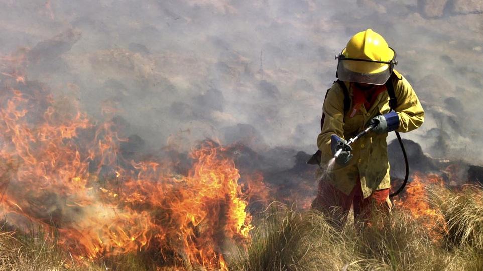 Nuevos focos de incendios se reiniciaron como consecuencia del viento Foto Archivo