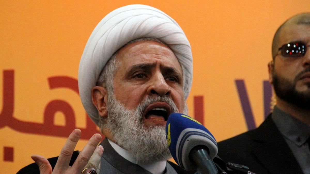 Naim Qassem asegur que Hezbollah est en condiciones de sumarse a Hamas en su combate contra Israel Foto AFP