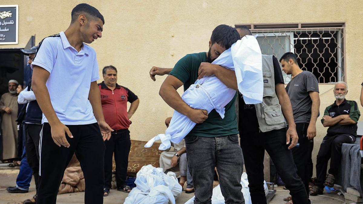 El organismo inform que unos 3500 chicos palestinos murieron en ms de tres semanas Foto AFP