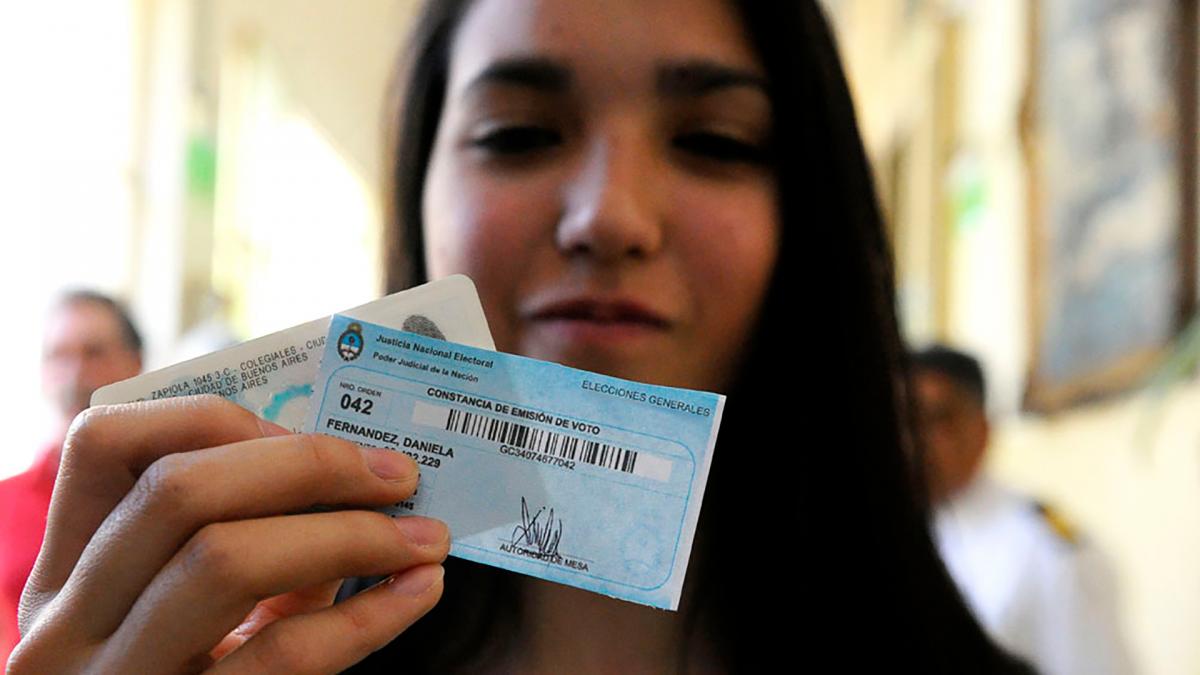 La Ley de Voto Joven se sancion el 31 de octubre de 2012 Foto Archivo