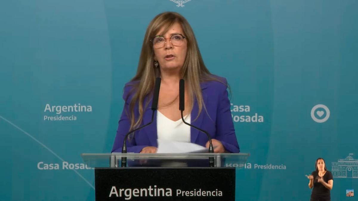 La portavoz de la Presidencia Gabriela Cerruti dijo que negar la brecha de gnero es ir a contramano del mundo Foto Archivo