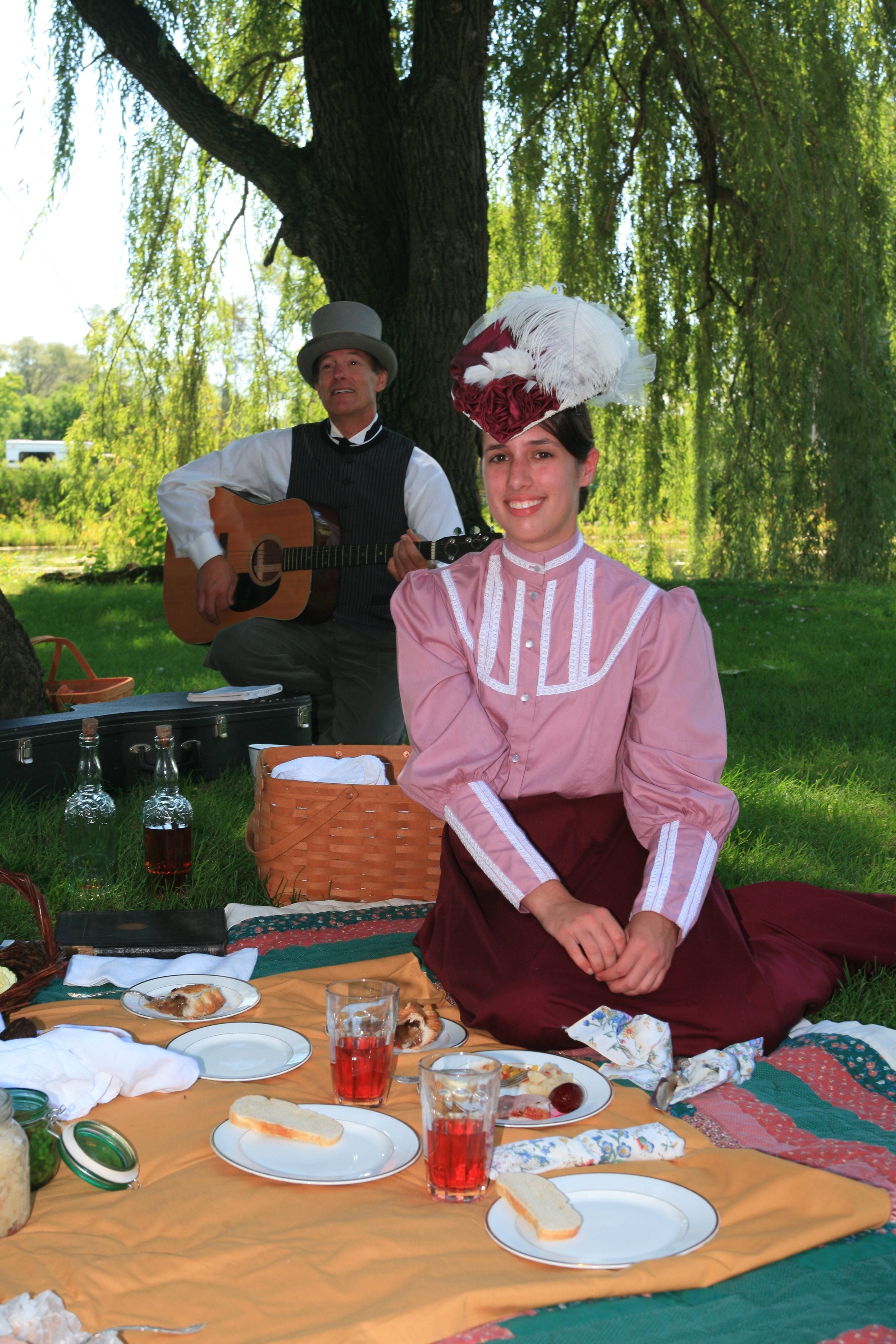 La parte del picnic del evento marca un ritmo aún más lento para la carrera.