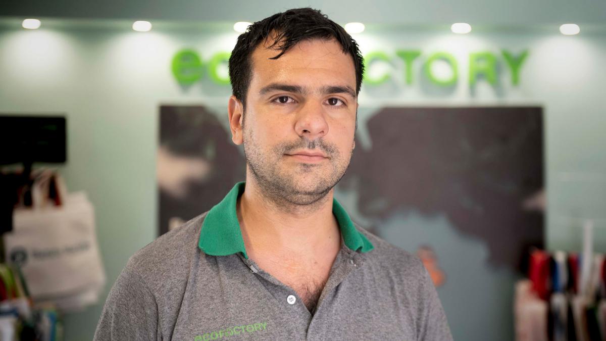 Juan Surez de Ecofactory una empresa que implement puestos de trabajo inclusivos Foto Leo Vaca