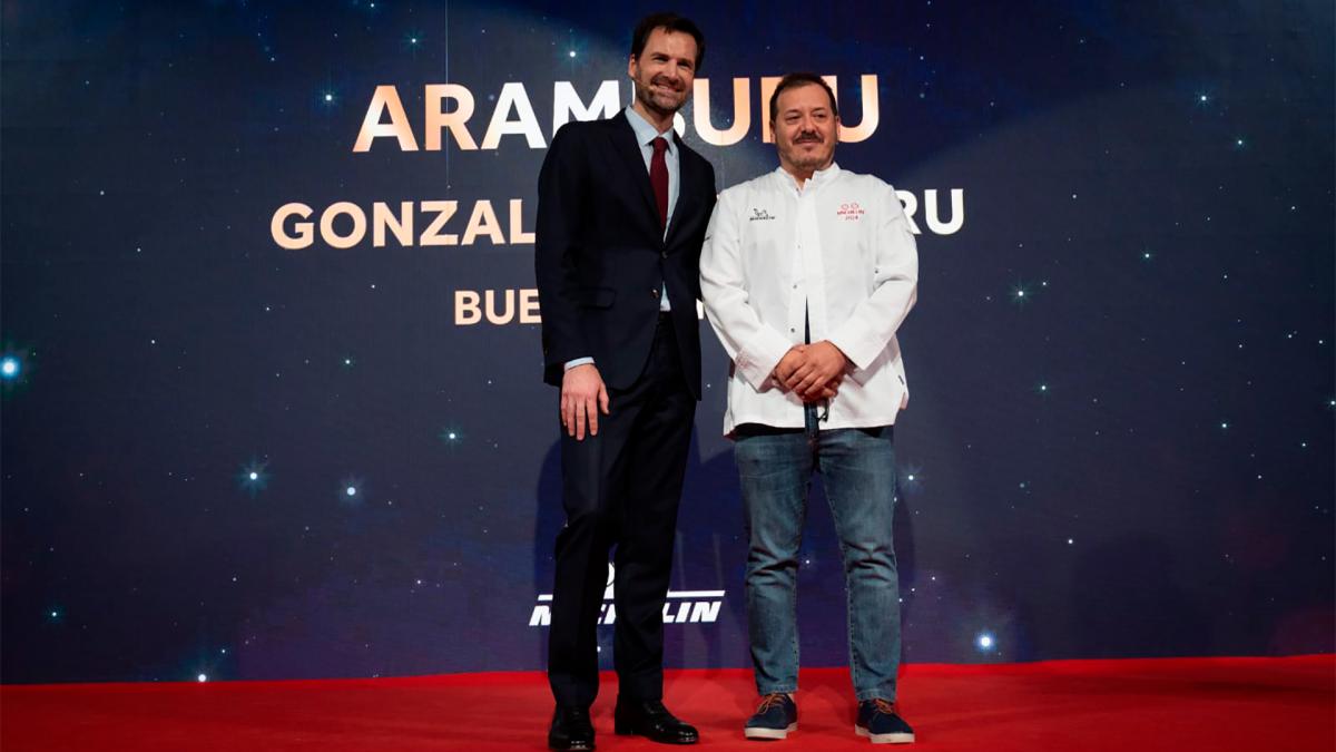 Gonzalo Aramburu recibi dos estrellas por su restaurante Aramburu Foto Prensa