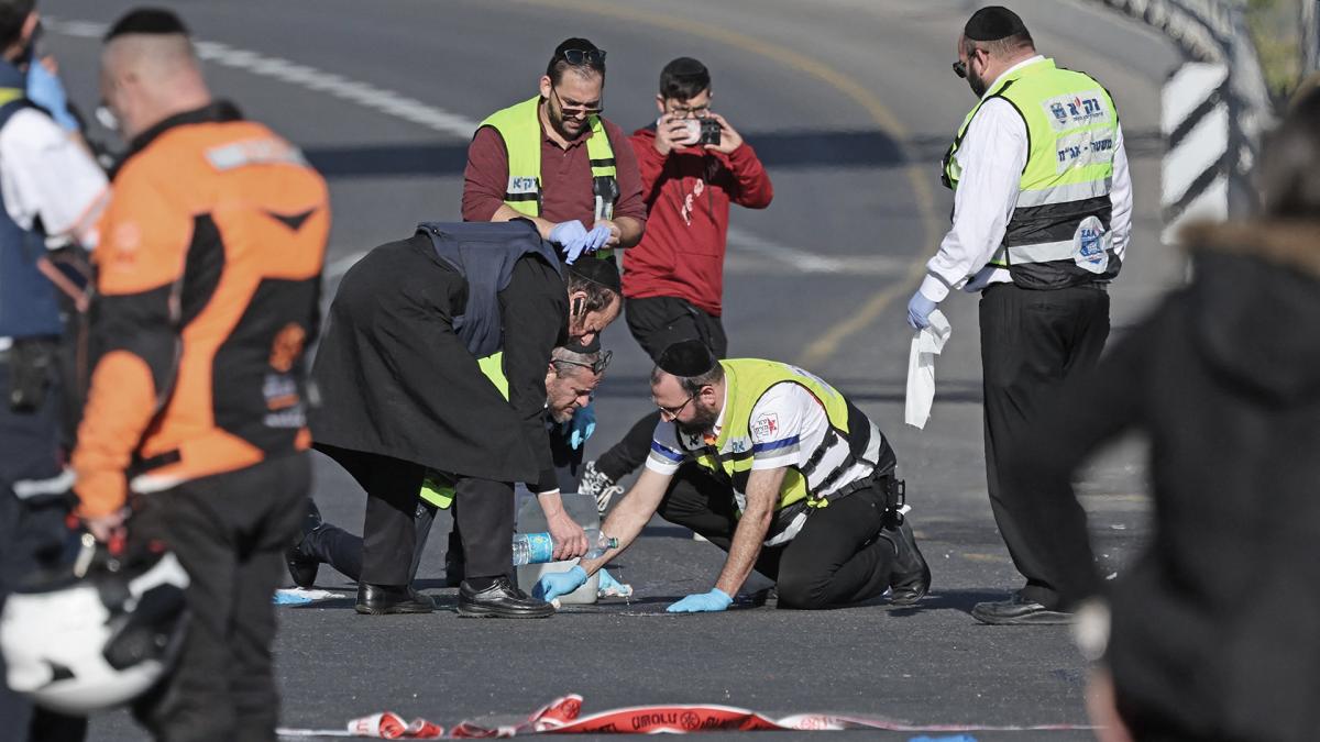 Palestinos mataron a tiros a tres personas en Jerusaln Foto AFP