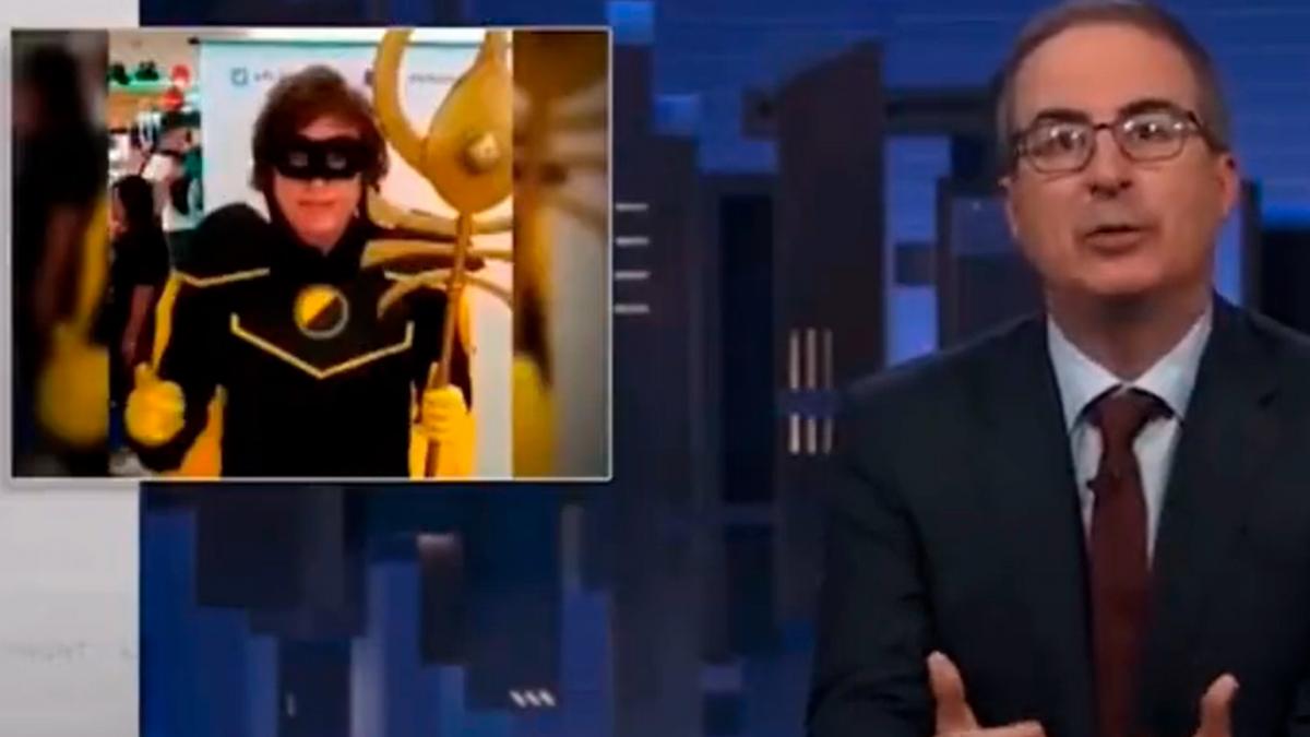 Captura de TV del programa de John Oliver