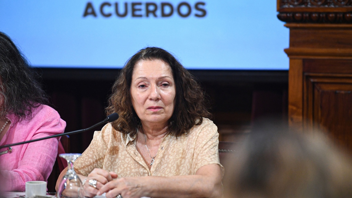 Cristina Caamao rectora de la Universidad de las Madres Foto Prensa Senado