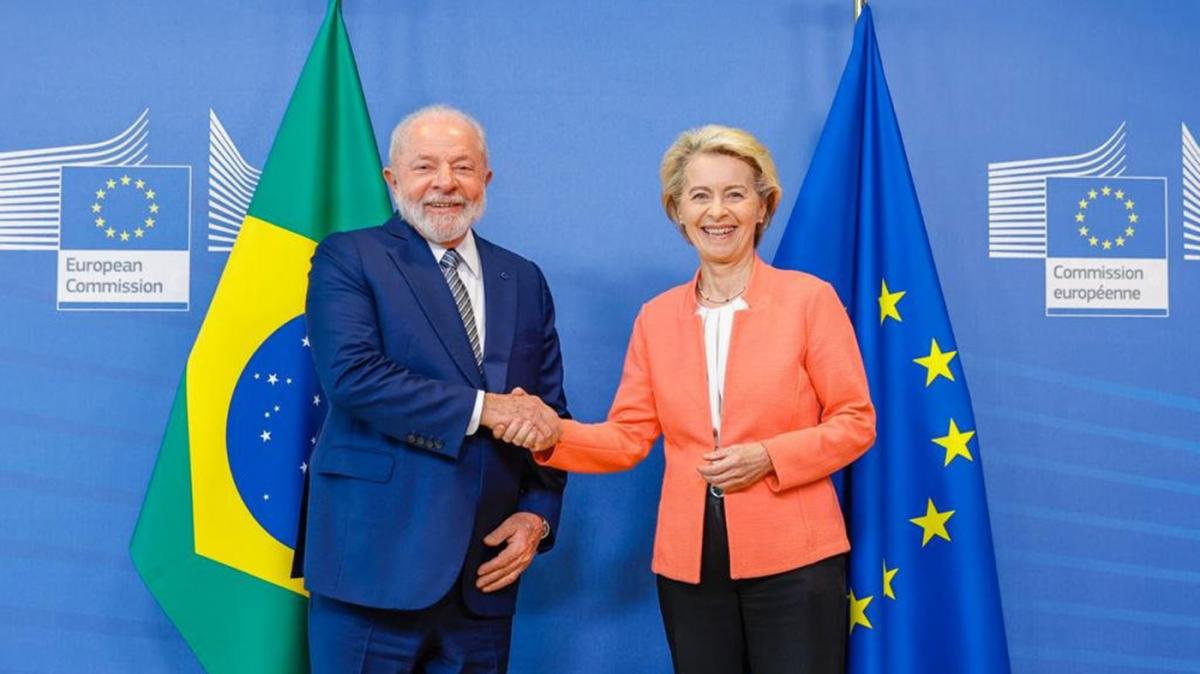 Llam el lunes a Ursula von der Leyen para decirle que quiero cerrar el acuerdo de la UEMercosur bajo mi presidencia asegur Lula Foto archivo