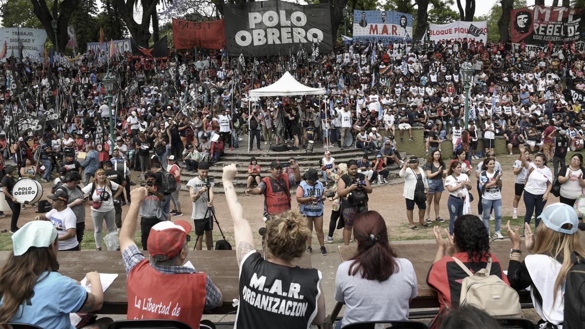 La samblea de Parque Lezama Foto Pepe Mateos 