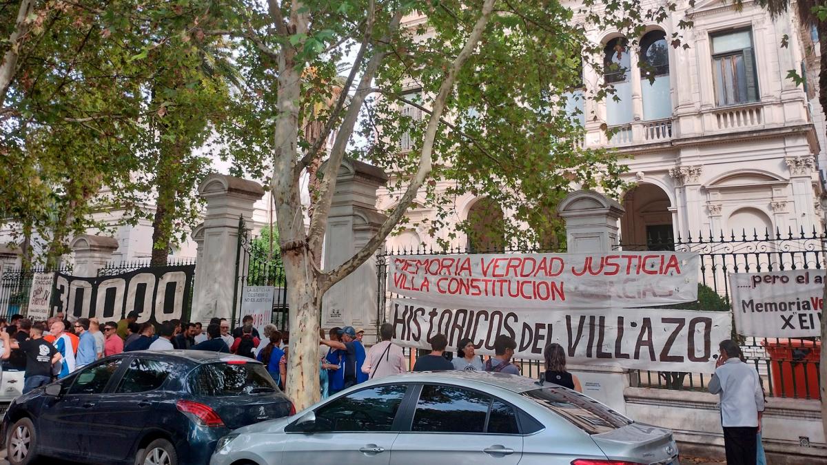 Una de las marchas para pedir la concrecin de juicio por el Villazo Foto X 