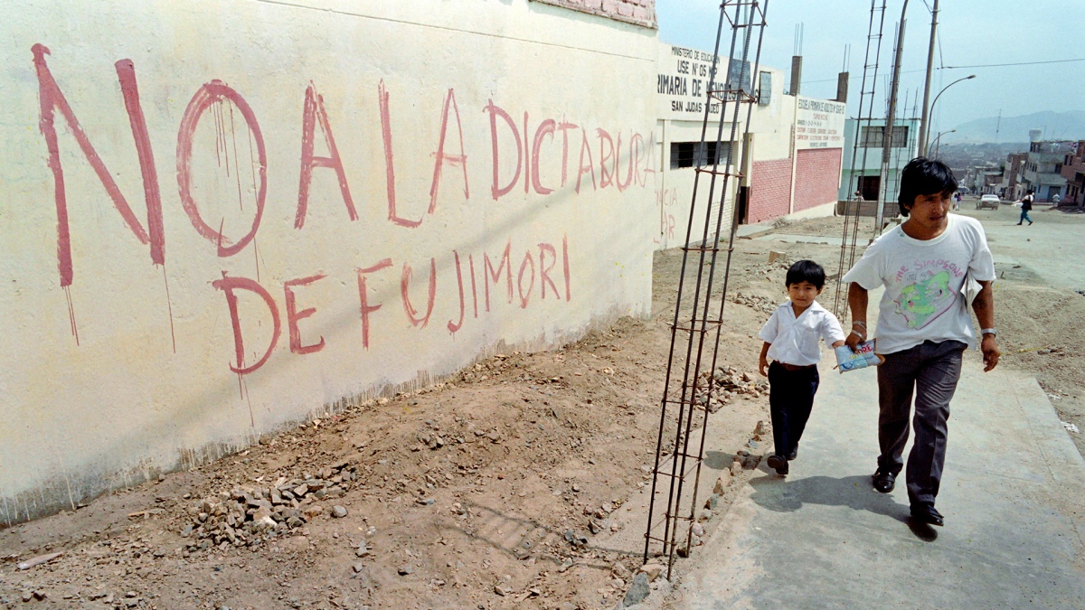 Fujimori cerr el congreso en 1992 Foto AFP 