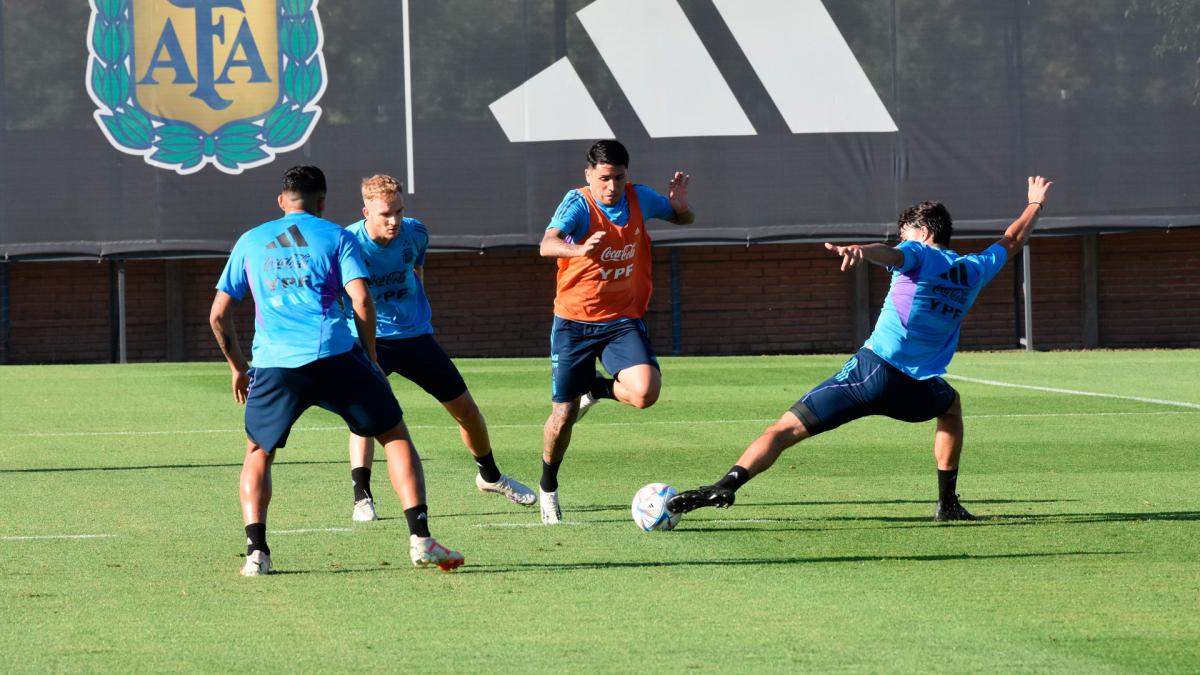 El entrenamiento del seleccionado Sub 23 