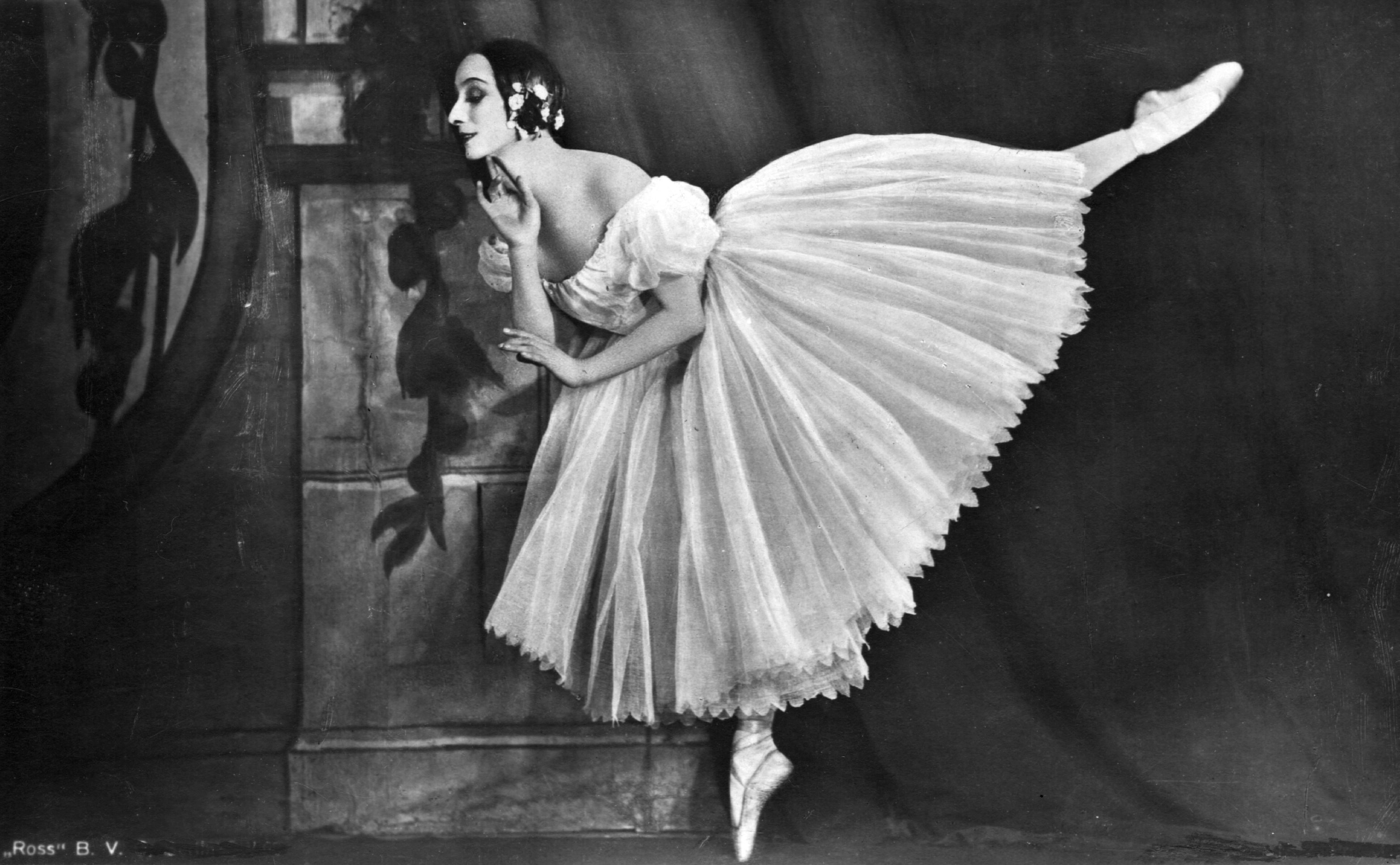 Esta fotografía de Anna Pavlova fue tomada durante su gira de 1926 por Nueva Zelanda. 