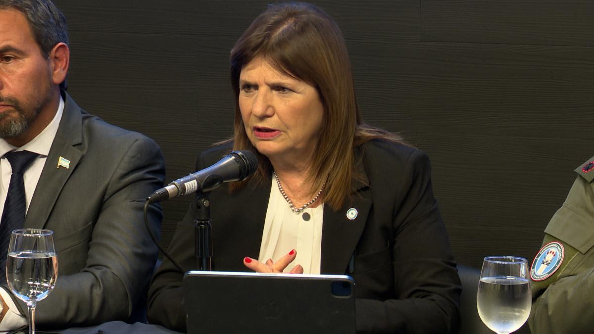 La ministra de Seguridad Patricia Bullrich pidi que la CGT genere un acto pacfico Foto Archivo 