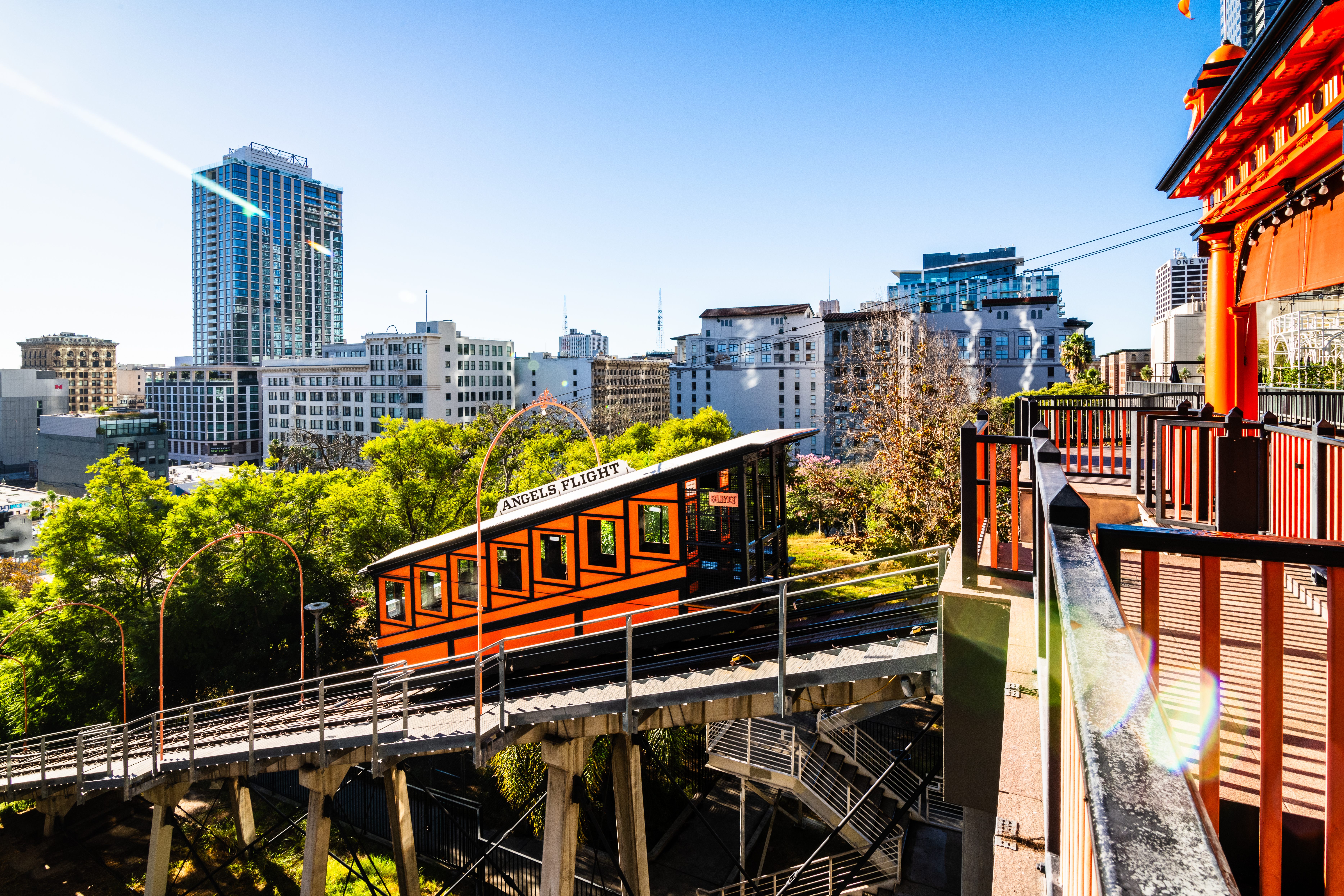 Angels Flight ha sido un hito en el centro de la ciudad desde 1901.