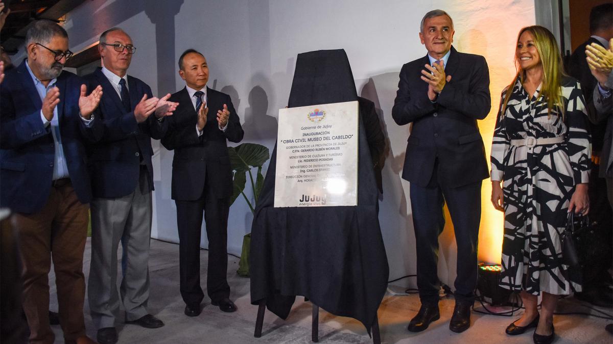 Gerardo Morales encabez el acto de reinauguracin del Cabildo local Foto Edgardo Valera