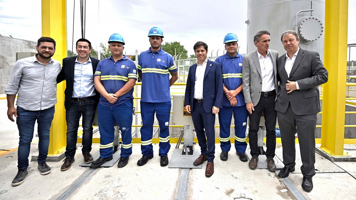 Juan Jos Fabiani Mariano Cascallares Axel Kicillof Gabriel Katopodis y Alberto Sileoni en la inauguracin de un jardn de infantes en Almirante Brown Foto Prensa GPBA