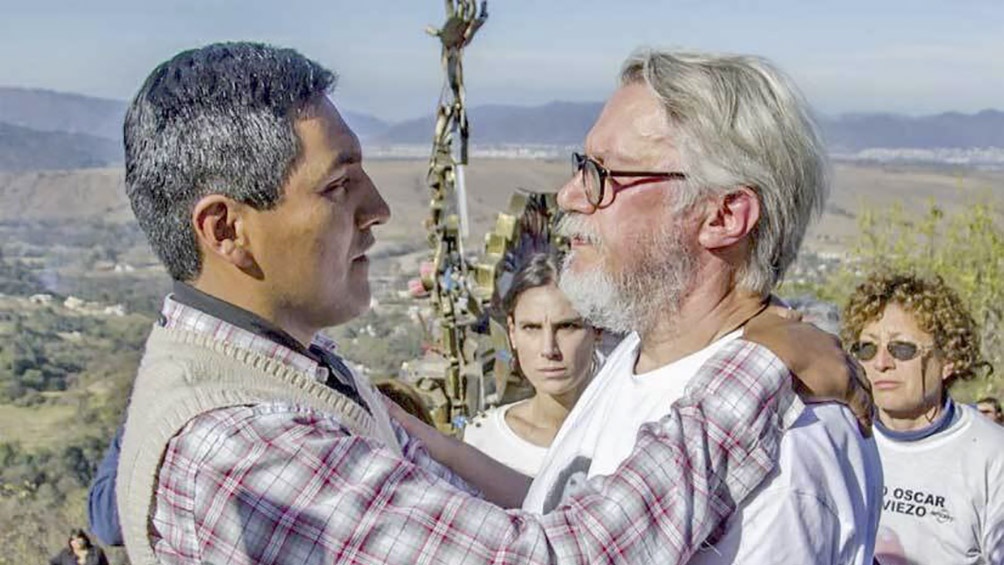 Santos Clemente Vera junto a Michel Bouvier padre de Cassandre