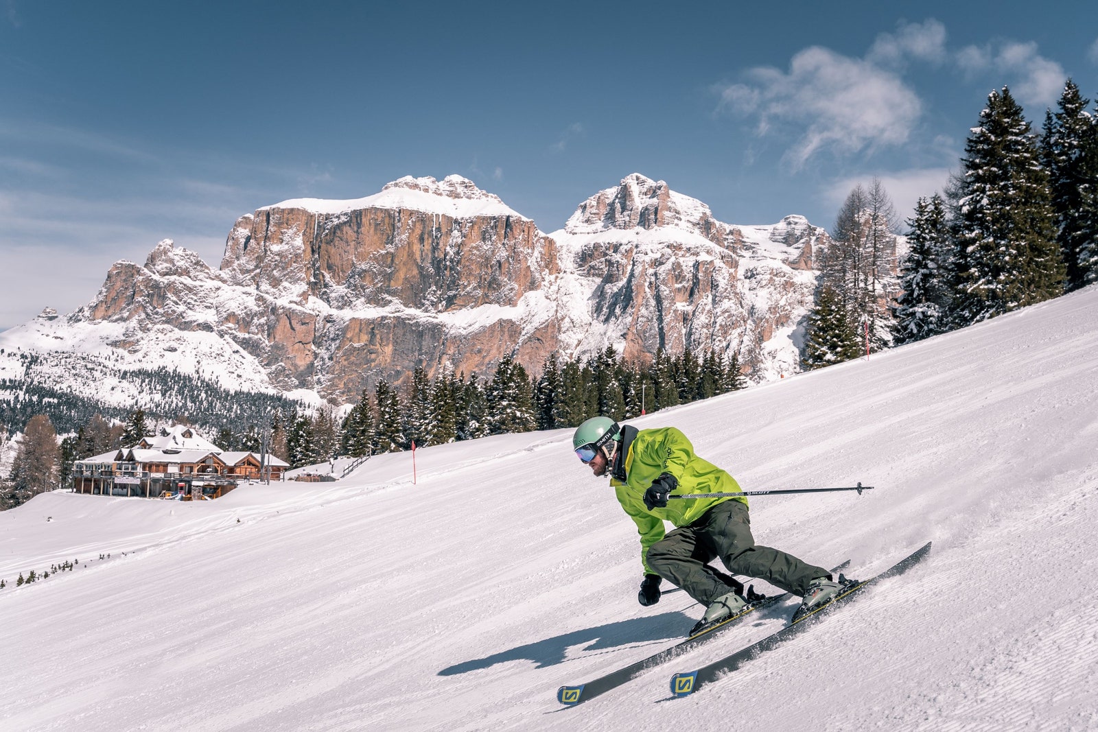 En la pista de Val di Fassa