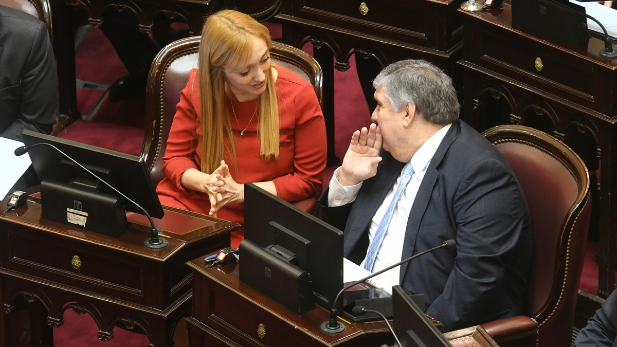 Los senadores Anabel Fernndez Sagasti y Jos Mayans Foto Archivo Ral Ferrari