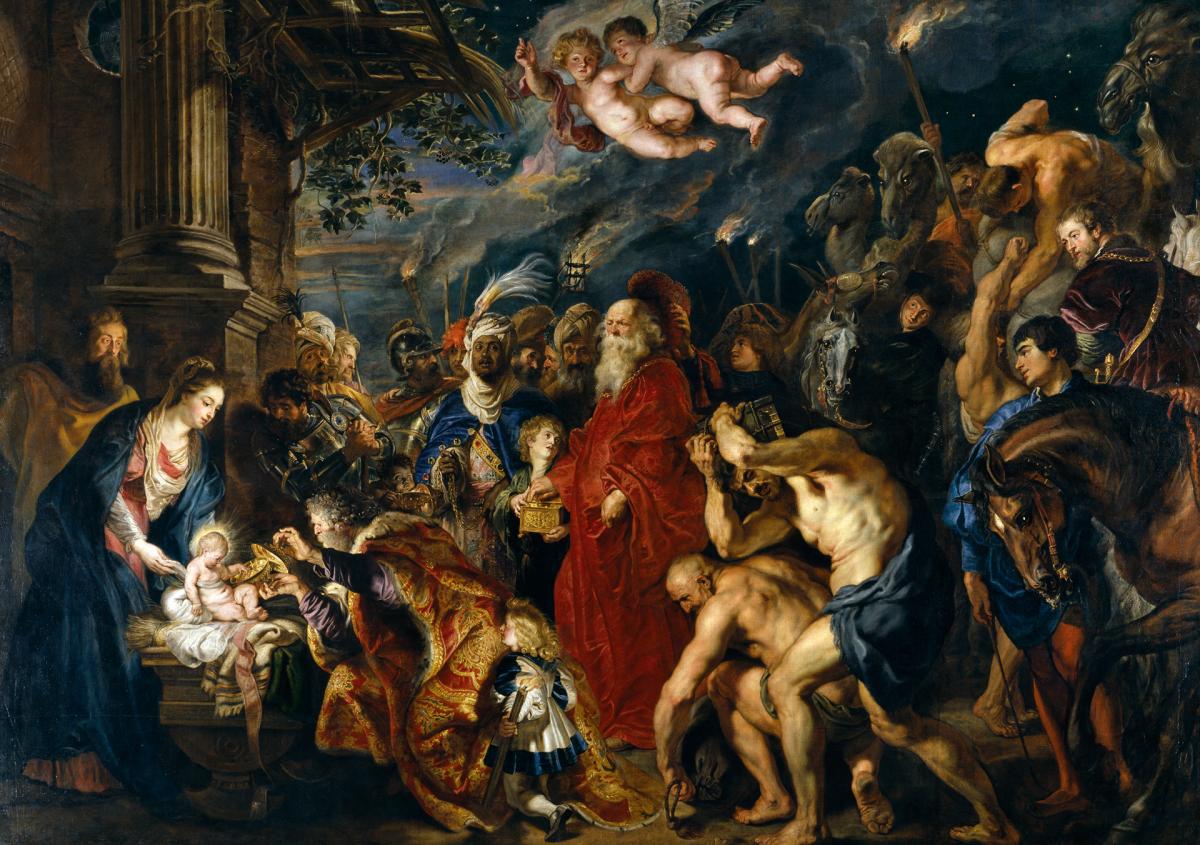 La Adoracin de los Magos de Pedro Pablo Rubens 1629 leo sobre lienzo 3555 493 cm Se encuentra en el Museo del Prado Madrid