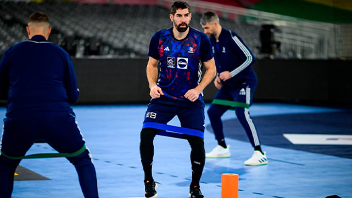 El francs Nikola Karabatic listo para la jornada inaugural Foto Prensa EHF Euro 2024