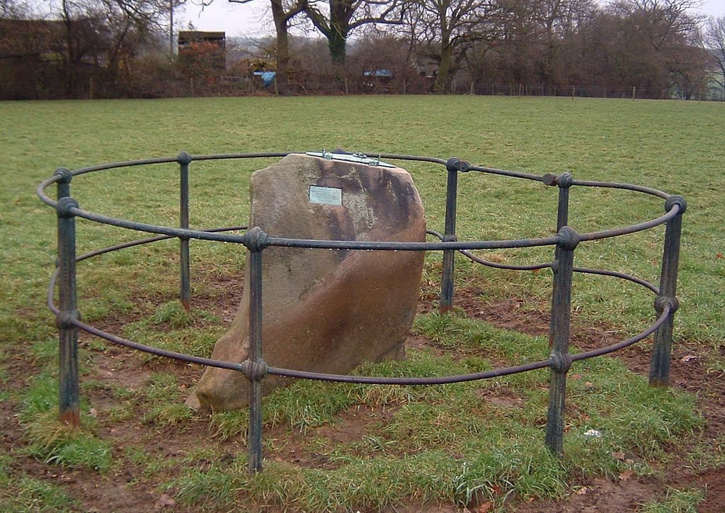 Monumento en Standon Green End, Hertfordshire, que marca el lugar de aterrizaje del primer vuelo en globo de Vincenzo Lunardi en Inglaterra.