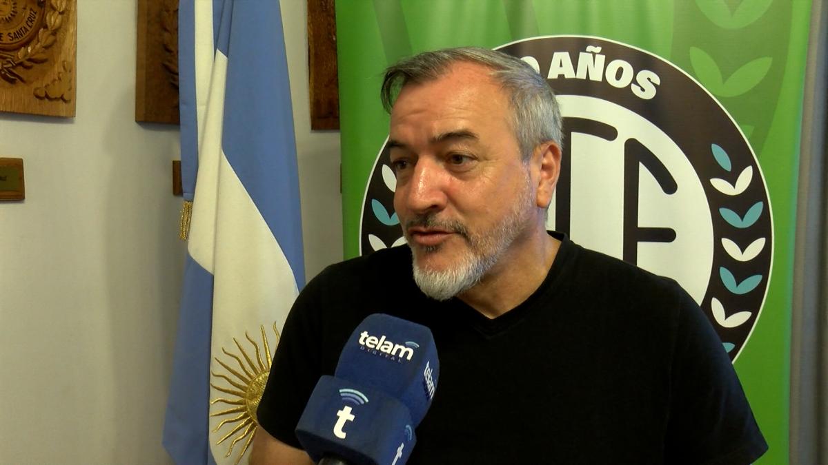 El secretario general de ATE Rodolfo Aguiar afirm que la huelga en el sector estatal alcanza el 95 Foto Archivo