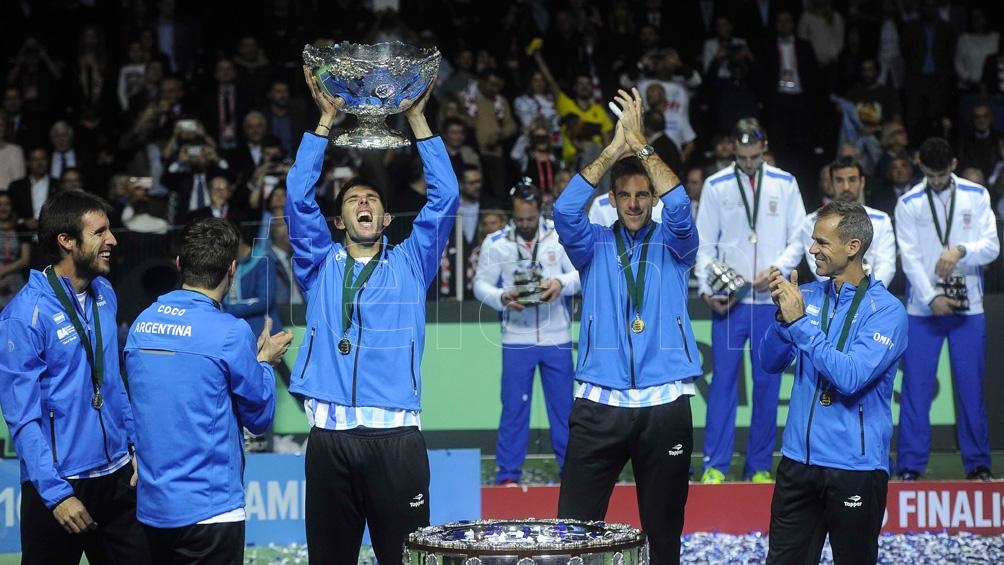 Delbonis fue campen de la Copa Davis con Argentina en 2016 Foto archivo