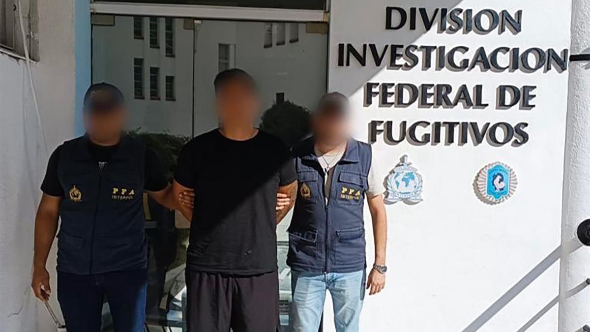 La detencin del ciudadano boliviano que tena captura internacional pedida por Interpol Foto X 