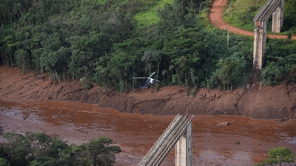 Accidente de Brumadinho otra tragedia minera que sucedi el 25 de enero del 2019 en el que fallecieron al menos 270 personas Foto AFP Archivo