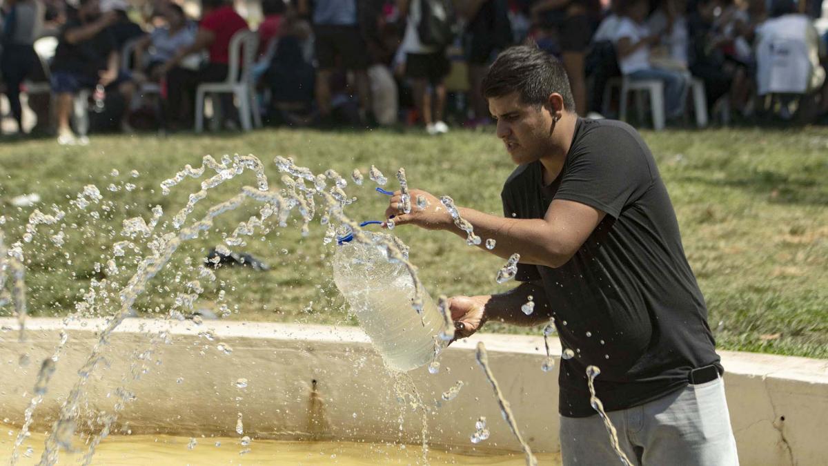 El Servicio Meteorolgico Nacional emiti varias alertas de distintos niveles por las temperaturas extremas Foto Camila Godoy