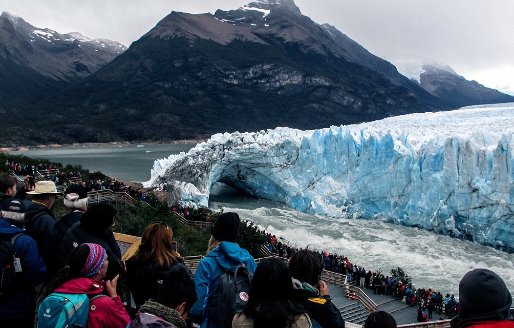 El sur argentino ha tenido un gran impacto la visita de turistas extranjeros Foto archivo