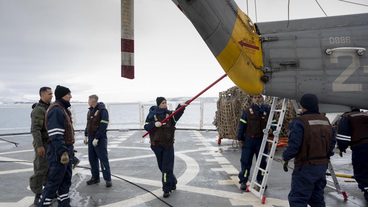 En la base antrtica argentina Esperanza las rfagas de viento llegaron el ao pasado a 311 kilmetros por hora Foto Leo Vaca